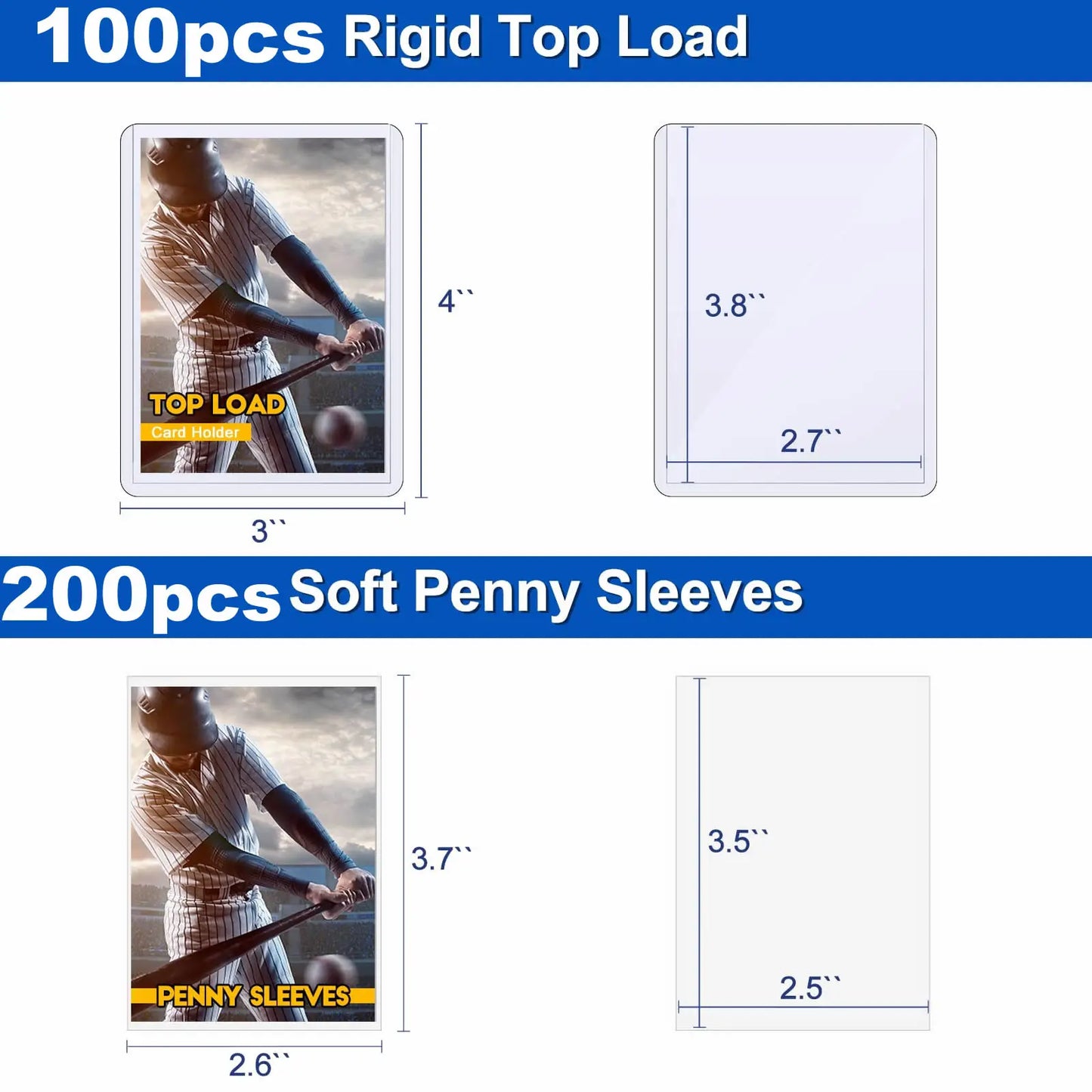 Sleeves Transparentes pour Cartes Pokémon, Football & TCG - Pack 50 à 600 Protège-Cartes