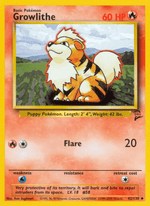 Growlithe 42/130 Pokémon Base Set 2 (B2)
