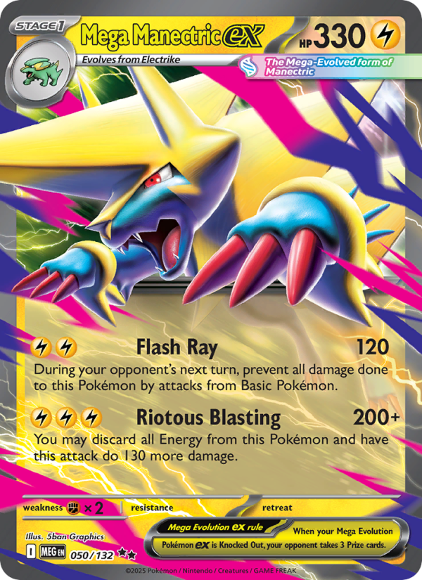 Méga-Élecsprint-ex 050/188 — Pokémon Méga-Évolution (ME01)