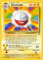 Electrode 25/130 Pokémon Base Set 2 (B2)