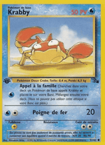 Krabby 51/62 Pokémon Fossile (FO)