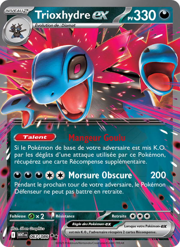 Trioxhydre-ex 067/86 — Pokémon Flamme Blanche (WHT)
