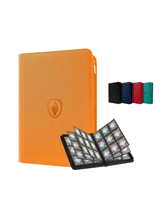 Classeur Binder Premium 9 Pochettes 360 Cartes : L'Album Zipper Cuir PU pour Pokémon et TCG