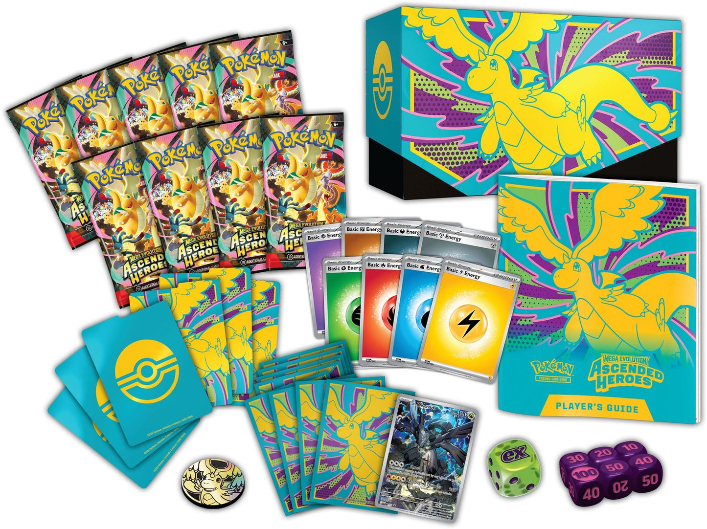 Pokémon Méga-Évolution Héros Transcendants (Ascended Heroes) ME2.5 - Coffret Dresseur d'Élite / Elite Trainer Box ETB - FR/EN