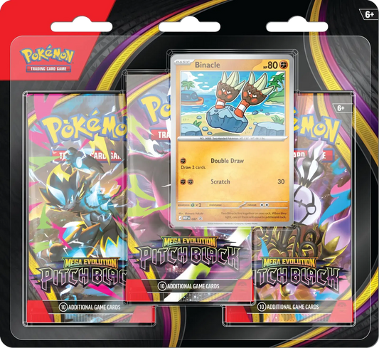 Précommande Pokémon Nuit Noire (Pitch Black) ME5 - Tripack Blister 3 Boosters + Promo Opermine FR/EN | Sortie 17.07.2026