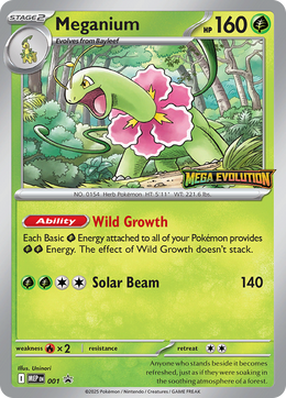Méganium 001/PROMO — Pokémon Promo Méga Évolution (MEP)