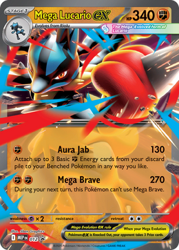 Méga-Lucario-ex 012/PROMO — Pokémon Promo Méga Évolution (MEP)