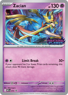 Zacian 015/PROMO — Pokémon Promo Méga Évolution (MEP)