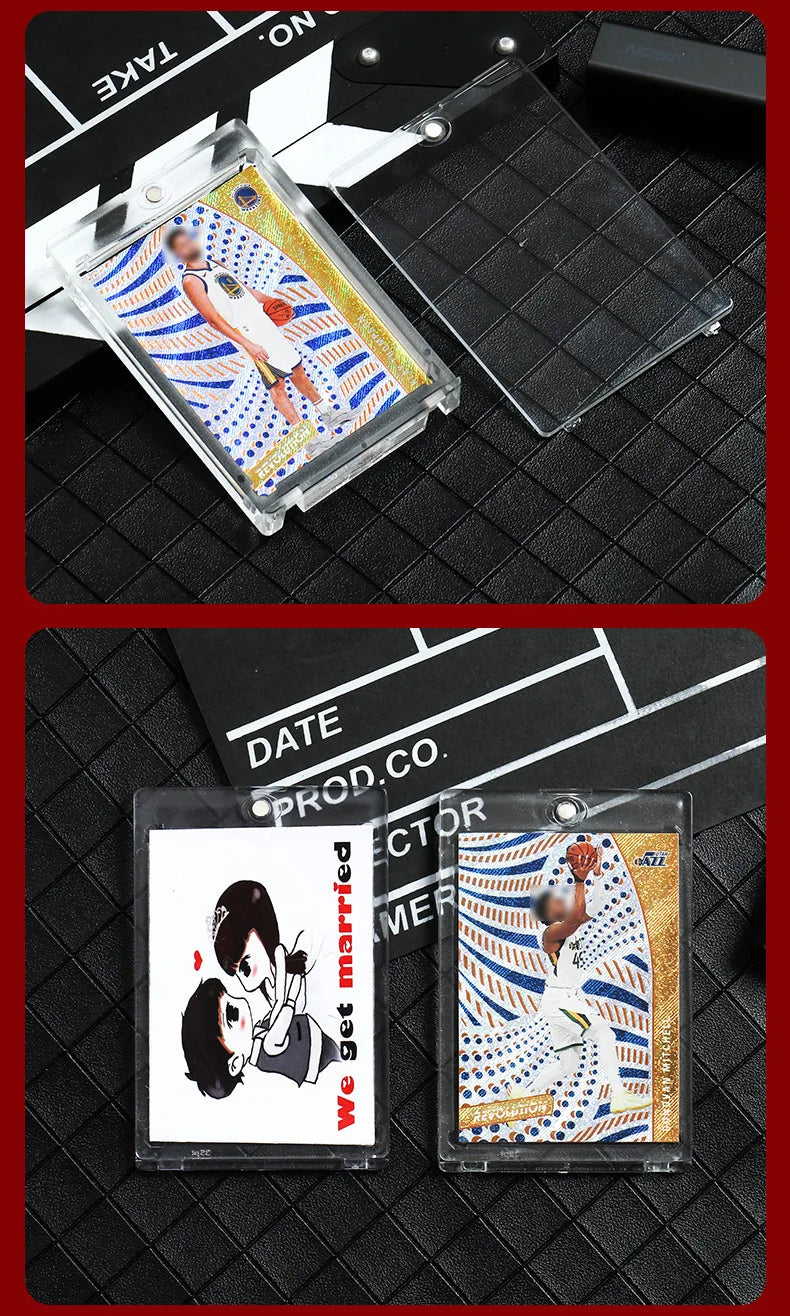 Support Magnétique 35PT pour Cartes à Collectionner - Protège-Cartes Rigide Pokémon, Yu-Gi-Oh, Baseball
