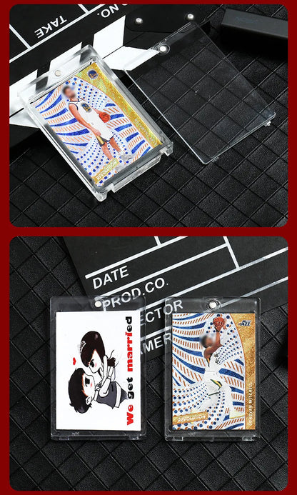 Support Magnétique 35PT pour Cartes à Collectionner - Protège-Cartes Rigide Pokémon, Yu-Gi-Oh, Baseball