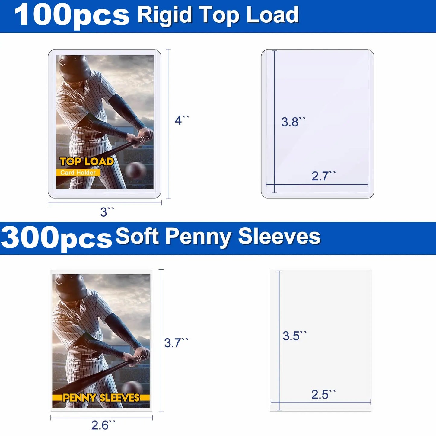 Sleeves Transparentes pour Cartes Pokémon, Football & TCG - Pack 50 à 600 Protège-Cartes