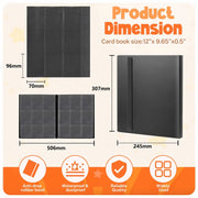 Classeur Album 160/360 Cartes - Binder 4 ou 9 Pochettes pour Pokémon, Yu-Gi-Oh, Baseball