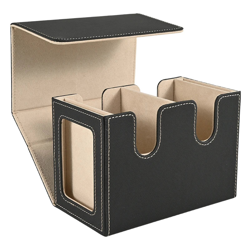 Deck Box Double avec Display Commander - Boîte de Rangement 140+ Cartes pour TCG, Magic, Pokémon