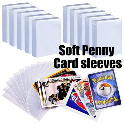 Sleeves Transparentes pour Cartes Pokémon, Football & TCG - Pack 50 à 600 Protège-Cartes