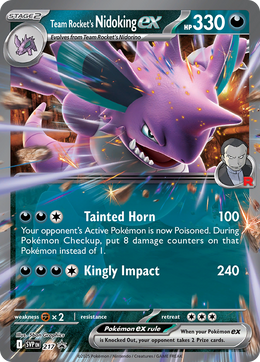 Nidoking-ex de la Team Rocket 217/PROMO — Pokémon Promo Écarlate et Violet (SVP)