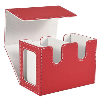 Deck Box Double avec Display Commander - Boîte de Rangement 140+ Cartes pour TCG, Magic, Pokémon