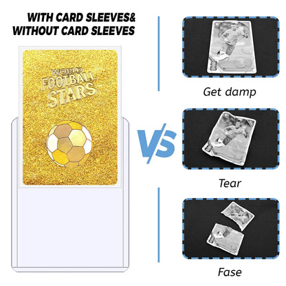 Sleeves Transparentes pour Cartes Pokémon, Football & TCG - Pack 50 à 600 Protège-Cartes