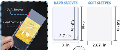 Sleeves Transparentes pour Cartes Pokémon, Football & TCG - Pack 50 à 600 Protège-Cartes