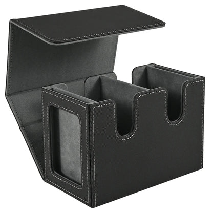 Deck Box Double avec Display Commander - Boîte de Rangement 140+ Cartes pour TCG, Magic, Pokémon