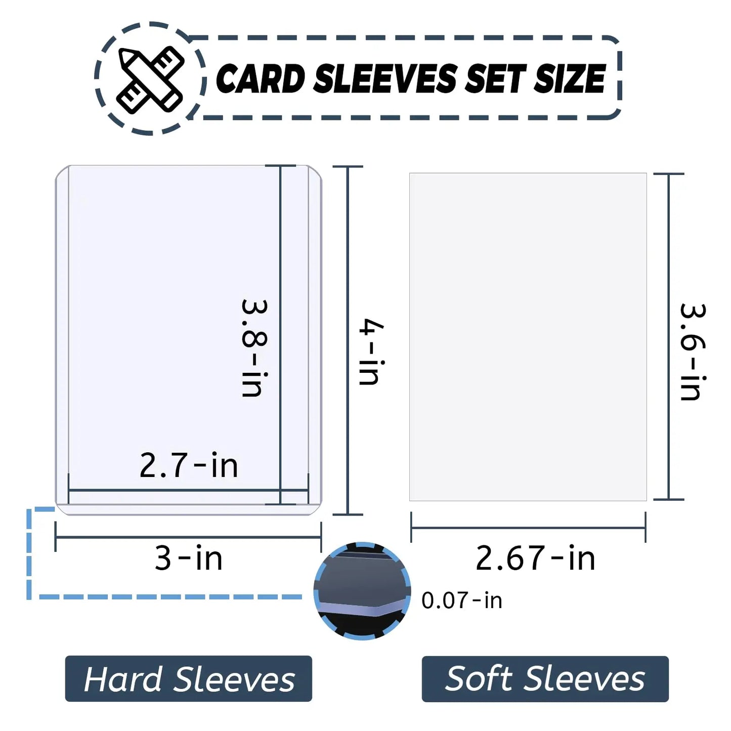 Sleeves Transparentes pour Cartes Pokémon, Football & TCG - Pack 50 à 600 Protège-Cartes