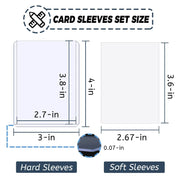 Sleeves Transparentes pour Cartes Pokémon, Football & TCG - Pack 50 à 600 Protège-Cartes