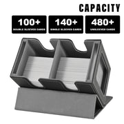 Deck Box Double avec Display Commander - Boîte de Rangement 140+ Cartes pour TCG, Magic, Pokémon