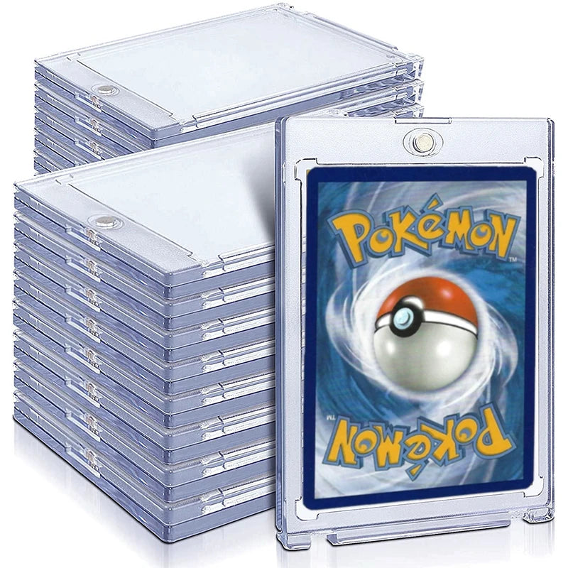 Support Magnétique 35PT pour Cartes à Collectionner - Protège-Cartes Rigide Pokémon, Yu-Gi-Oh, Baseball