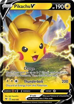 Pikachu V 43/203 Pokémon Voltage Éclatant