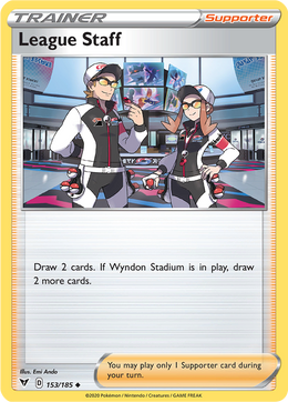 Employés de la Ligue 153/203 Pokémon Voltage Éclatant