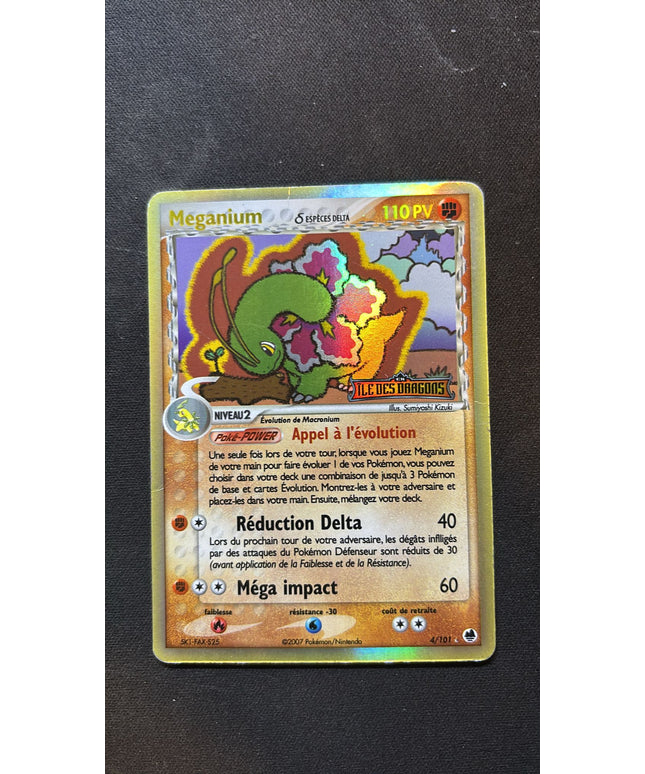 Carte Pokémon Meganium 4/101 Holo Reverse Espèces Delta EX Ile Des Dragons IDD