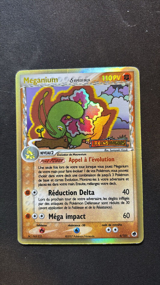 Carte Pokémon Meganium 4/101 Holo Reverse Espèces Delta EX Ile Des Dragons IDD