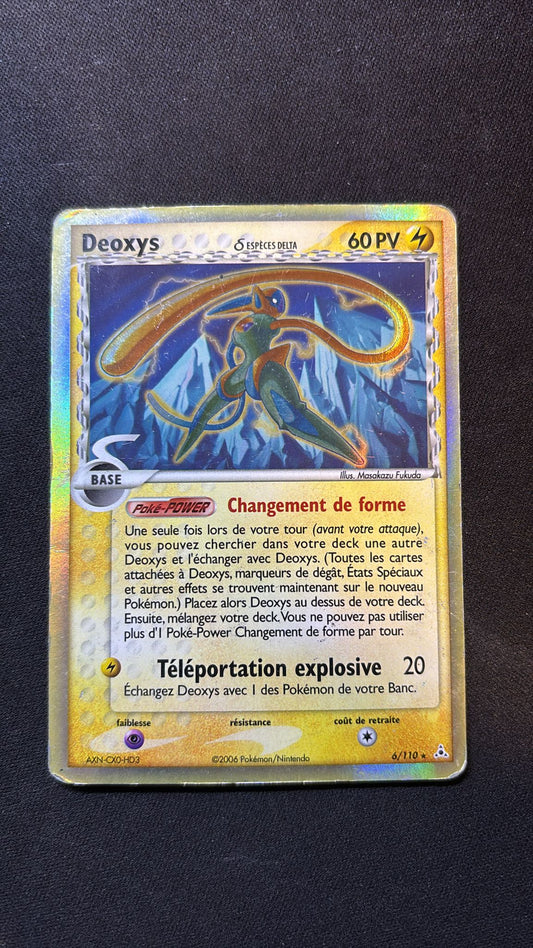 Carte Pokemon Deoxys Reverse 6/110 Fantômes Holon Bloc Ex FR