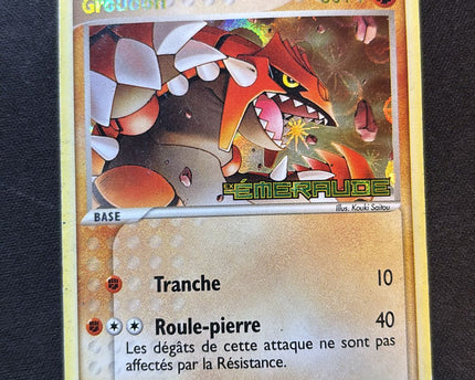 Carte Pokémon : Groudon 5/106 Reverse Ex Emeraude Française