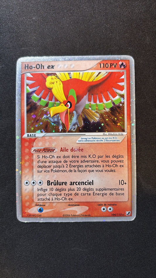 Carte Pokémon Ho-Oh Ex 104/115 Forces Cachées FR