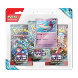 Tripack Pokémon EV07 Stellar Crown – 3 Boosters EN