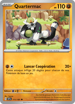 Quartermac 111/252 Pokémon Étincelles Déferlantes (EV08)