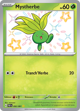 Mystherbe - Oddish - Destinées de Paldea 092