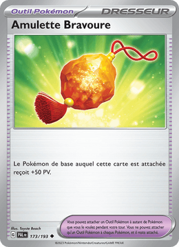 Amulette Bravoure 173/279 Pokémon Évolutions à Paldea (EV02)