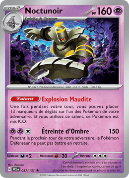 Noctunoir 037/180 Pokémon Évolutions Prismatiques (EV8.5)