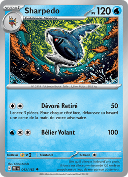 Sharpedo 043/218 Pokémon Forces Temporelles (EV05)