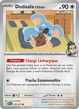 Dodoala d'Okuba 175/295 Pokémon Héros Transcendants (ME2.5)