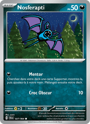 Nosferapti 027/99 Pokémon Fable Nébuleuse (EV6.5)