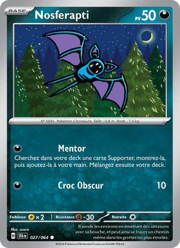 Nosferapti 027/99 Pokémon Fable Nébuleuse (EV6.5)