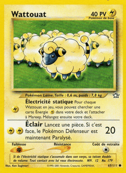 Wattouat 65/111 Pokémon Neo Genesis (N1)