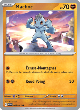Machoc 066/207 Pokémon 151 (MEW)