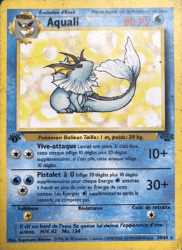 Aquali 28/64 Pokémon Jungle (JU)