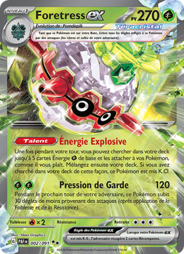 Foretress-ex - Forretress ex - Destinées de Paldea 002