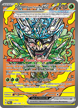 Ogerpon Masque Turquoise-ex 145/180 Pokémon Évolutions Prismatiques (EV8.5)