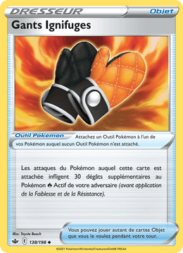 Gants Ignifuges 138/233 Pokémon Règne de Glace (CRE)