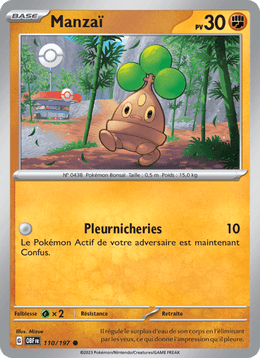 Manzaï 110/230 Pokémon Flammes Obsidiennes (EV03)